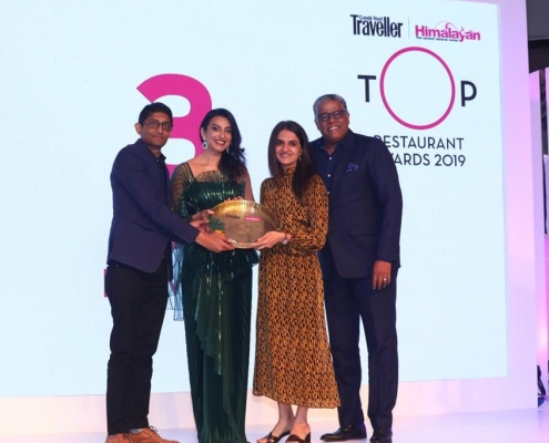 Chef Nooresha Kably is awarded as #3 on Top Restaurant 2019 list by Condé Nast Traveler India