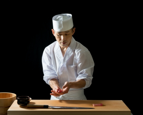 Omakase sushi chef