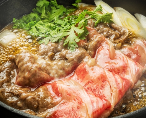 Sukiyaki with Yonezawa Beef